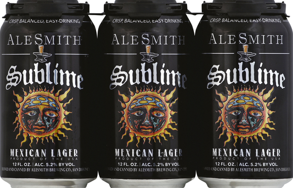 AleSmith Beer, Mexican Lager, Sublime