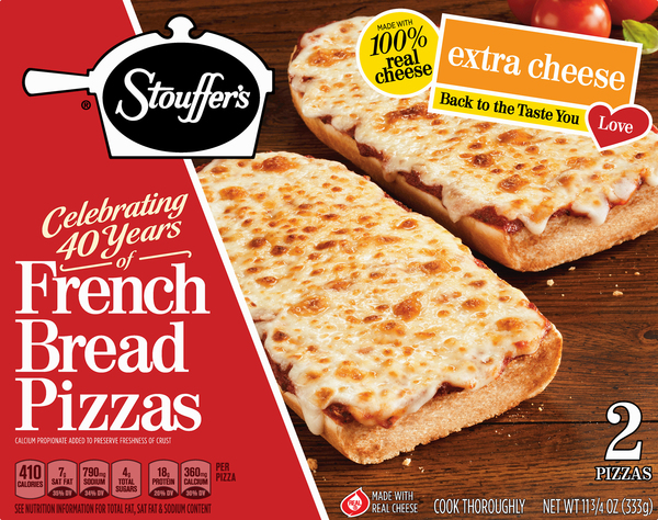 Stouffer's Pizzas, French Bread, Extra Cheese