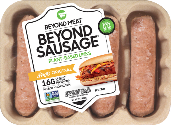 Beyond Meat Sausage, Plant-Based, Brat, Original