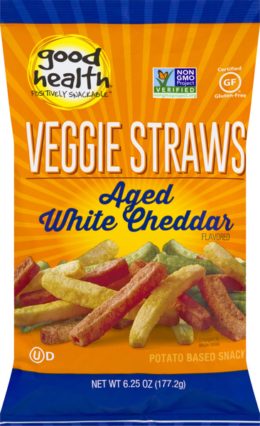 Good Health Veggie Straws Aged White Cheddar, Bag