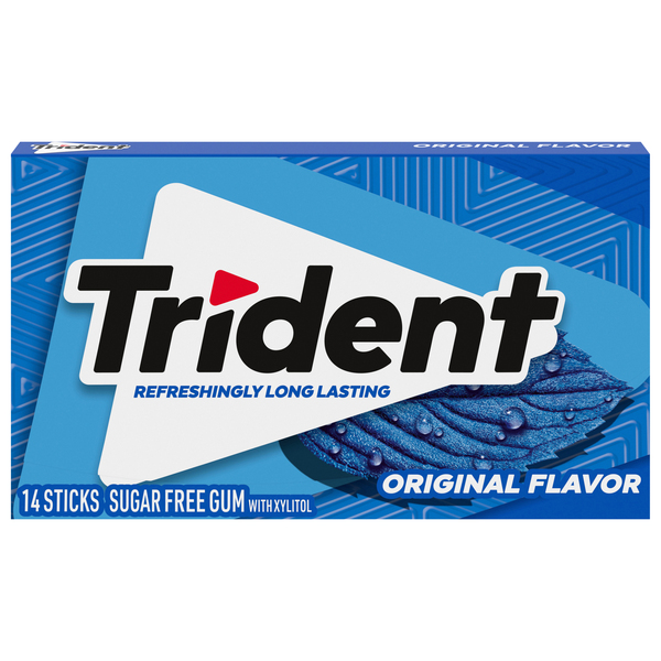 Trident Gum, Sugar Free, Original Flavor