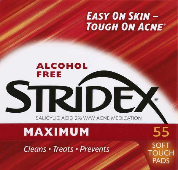 Stridex Acne Medication, Maximum, Soft Touch Pads « Discount Drug Mart