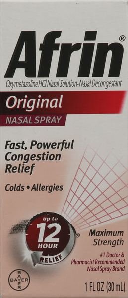 Afrin Nasal Spray, Maximum Strength, Original