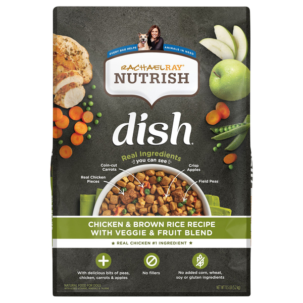 Rachael Ray Nutrish Dog Food Chicken Brown Rice Recipe with Veggie Fruit Blend Discount Drug Mart