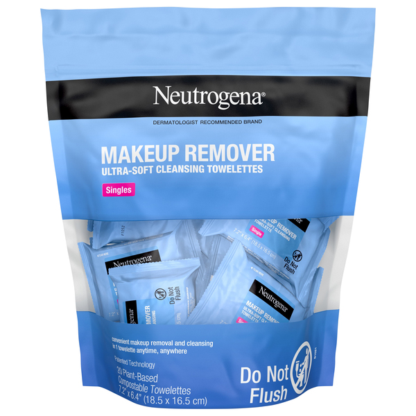 Neutrogena Cleansing Towelettes, Makeup Remover, Singles