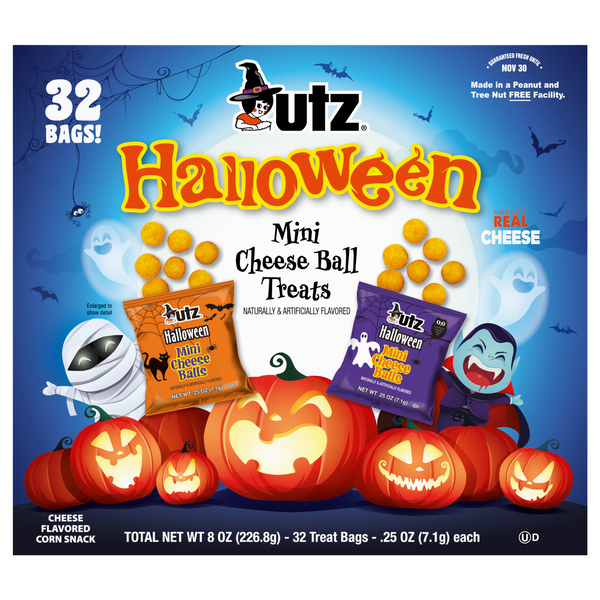 Utz Cheese Balls Treats, Halloween, Mini