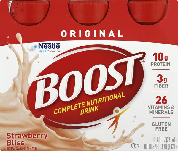 Boost Nu, tritional Drink, Complete, OriginalStrawberry Bliss