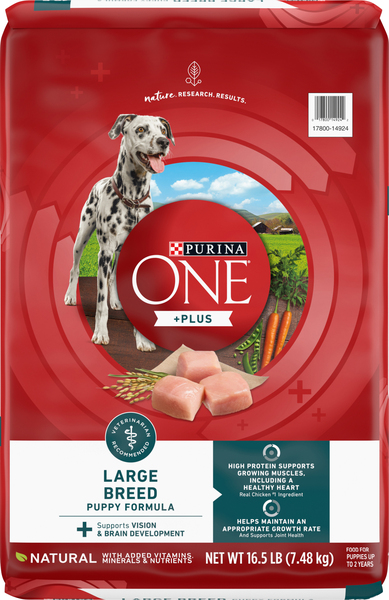 Purina One Food for Dogs, Puppy Formula, Large Breed