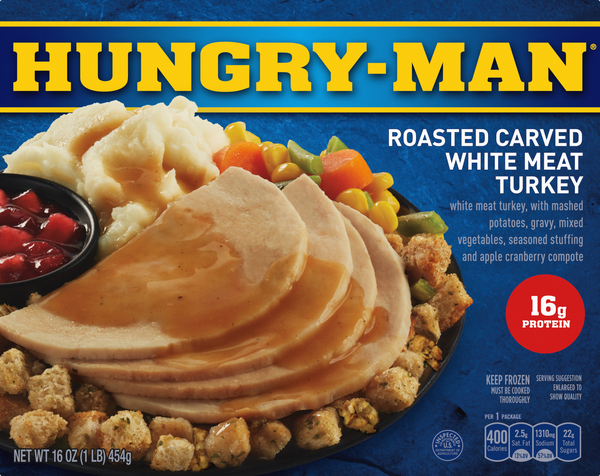 Hungry-Man Turkey, Roasted Carved White Meat