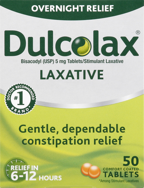 Dulcolax Laxative, 5 mg, Comfort Coated Tablets
