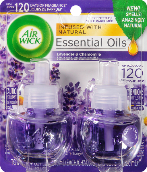 Air Wick Scented Oil Refills, Lavender & Chamomile