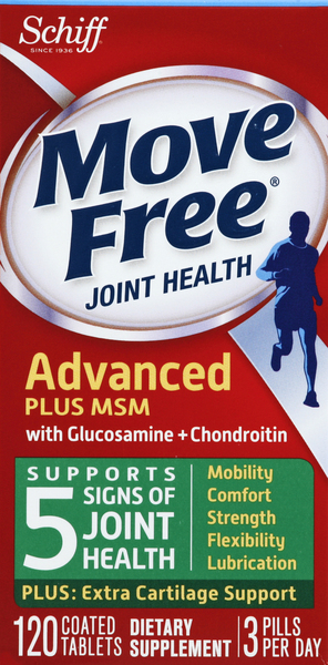 Move Free Joint Health, Advanced Plus MSM, Coated Tablets