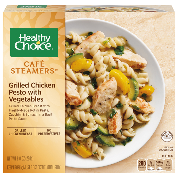 Healthy Choice Chicken Pesto, Grilled, with Vegetables