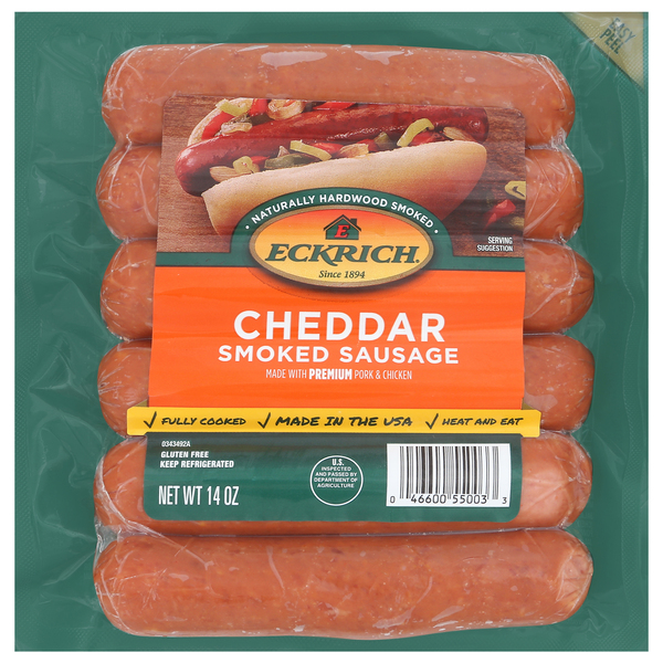 Eckrich Sausage, Cheddar, Smoked
