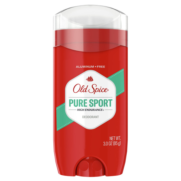 Old Spice High Endurance Deodorant for Men, Aluminum Free, 48 Hour Protection, Pure Sport Scent, 3.0 oz