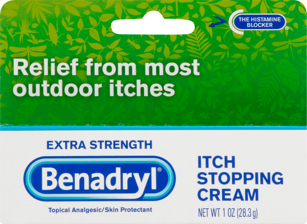 Benadryl Itch Stopping Cream, Extra Strength