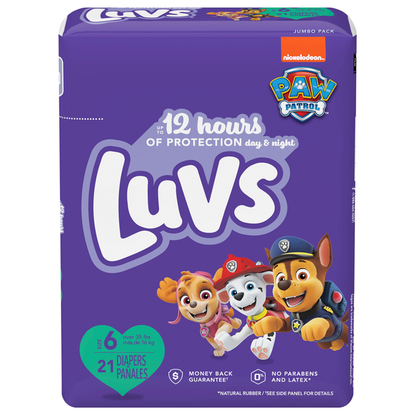 Luvs Diapers, 6 (35 lb +), Jumbo Pack