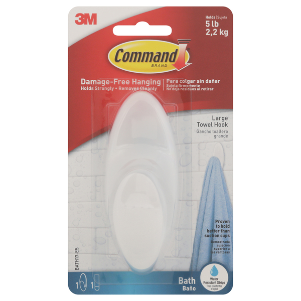 Command Towel Hook, Large