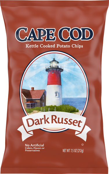 Cape Cod Potato Chips, Dark Russet, Kettle Cooked