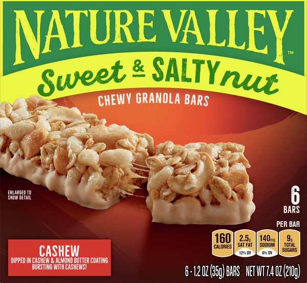 Nature Valley Granola Bars, Chewy, Sweet & Salty Nut