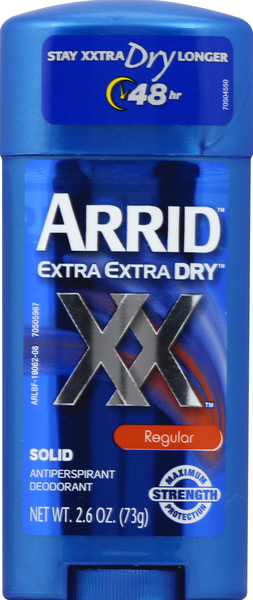 Arrid Antiperspirant Deodorant, Solid, Regular