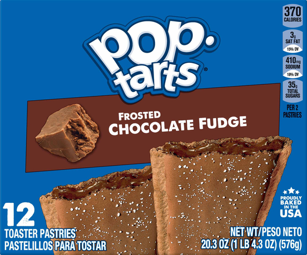 Pop-Tarts Toaster Pastries, Frosted Chocolate Fudge