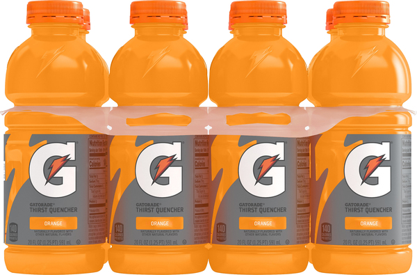Gatorade Thirst Quencher, Orange, 8 Pack