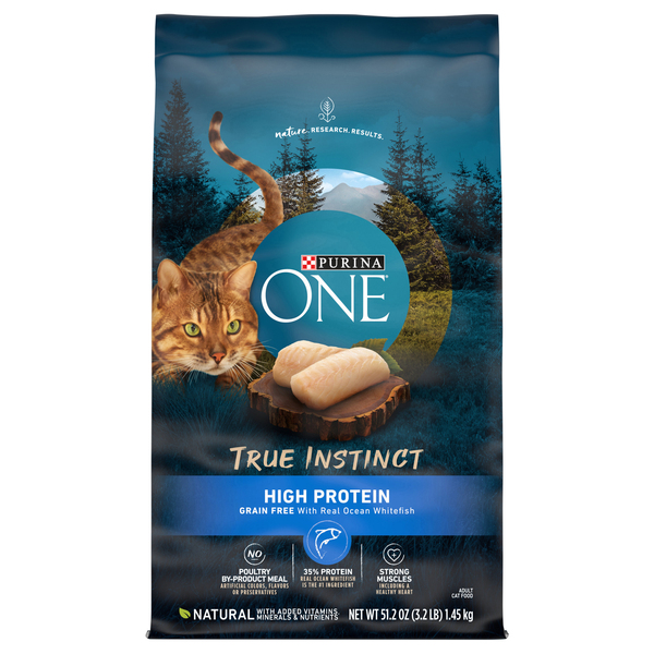 Purina Cat Food, Grain Free with Real Ocean Whitefish, High Protein, Adult