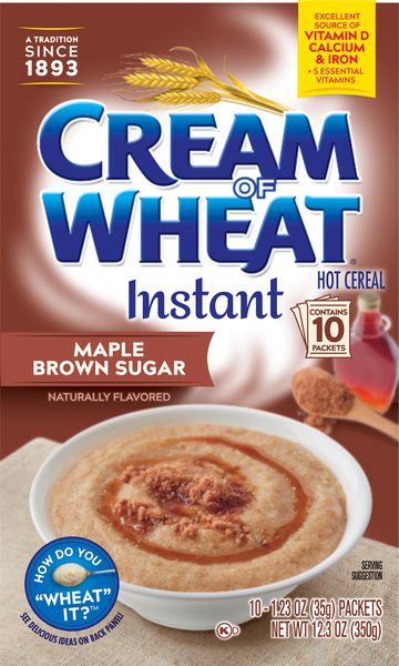 Cream Of Wheat Hot Cereal, Maple Brown Sugar, Instant