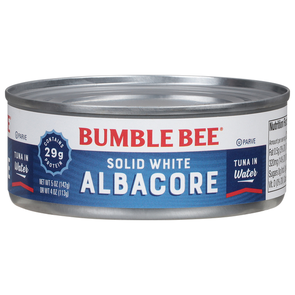 Bumble Bee Tuna, in Water, Albacore, Solid White