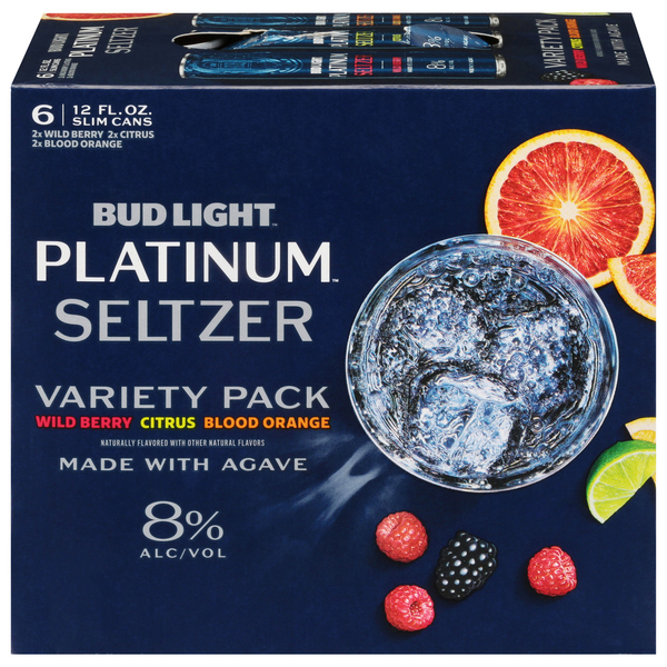 Bud Light Seltzer, Wild Berry/Citrus/Blood Orange, Variety Pack