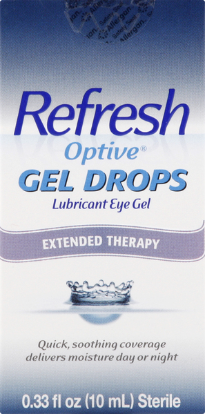 Refresh Lubricant Eye Gel, Gel Drops, Extended Therapy