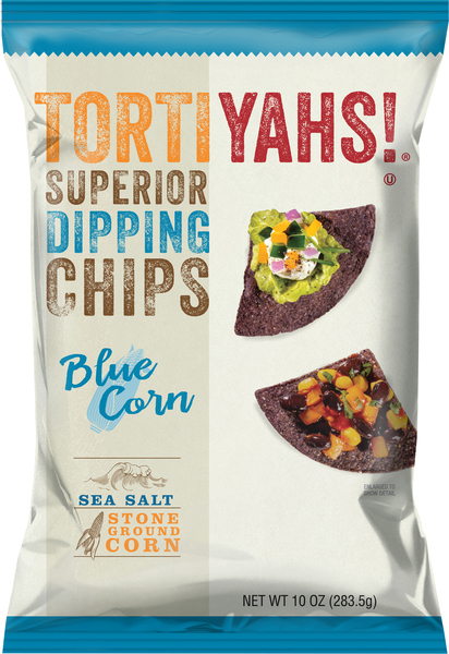 Tortiyahs! Dipping Chips, Superior, Sea Salt, Blue Corn