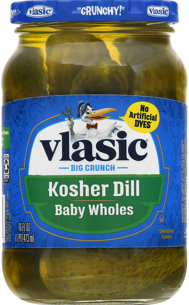 Vlasic Pickles, Kosher Dill, Baby Wholes