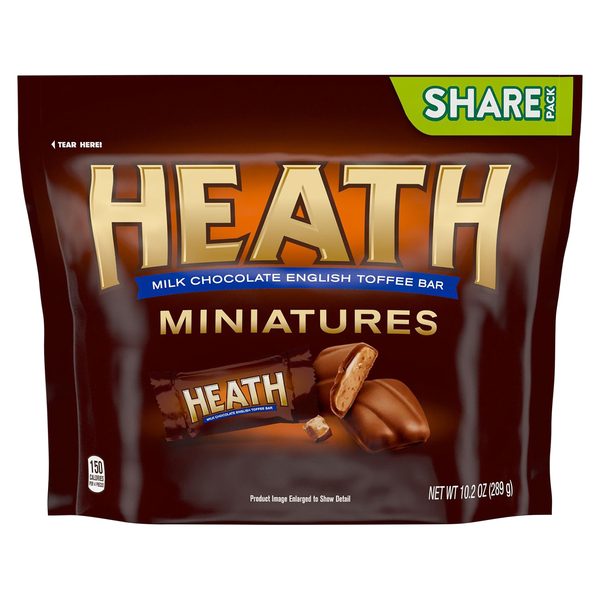 Heath English Toffee Bar, Milk Chocolate, Miniatures, Share Pack
