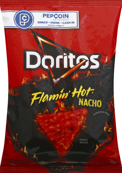 Doritos Flavored Tortilla Chips, Flamin' Hot Nacho