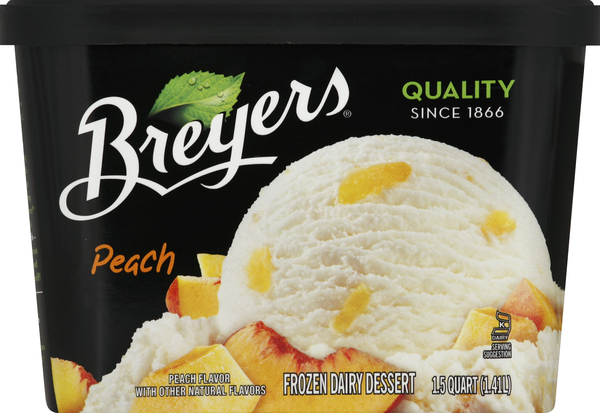 Breyers Frozen Dairy Dessert, Peach