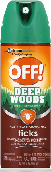 Off Insect Repellent V, Deep Woods, Ticks