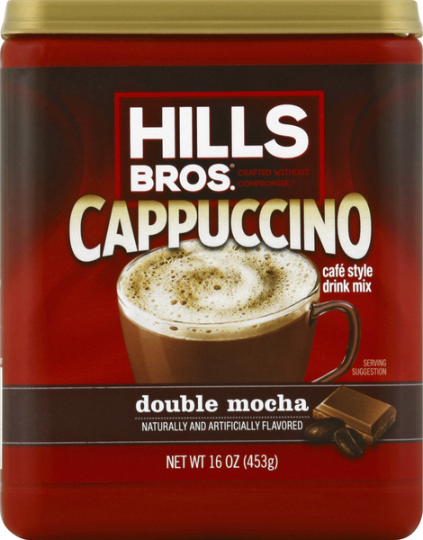 HILLS BROS Cappuccino Drink Mix, Double Mocha, Cafe Style