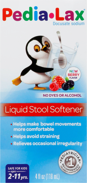Pedia-Lax Stool Softener, Liquid, Berry Flavor