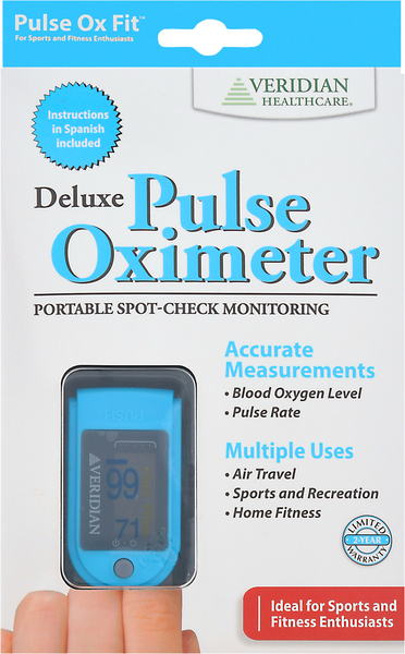 Veridian Healthcare Pulse Oximeter, Deluxe