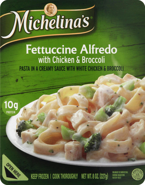 Michelina's Fettuccine Alfredo, with Chicken & Broccoli