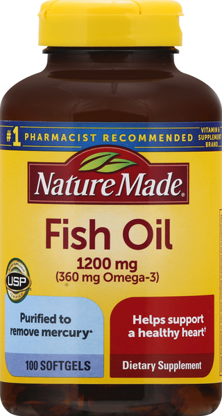 Nature Made Fish Oil, 1200 mg, Softgels