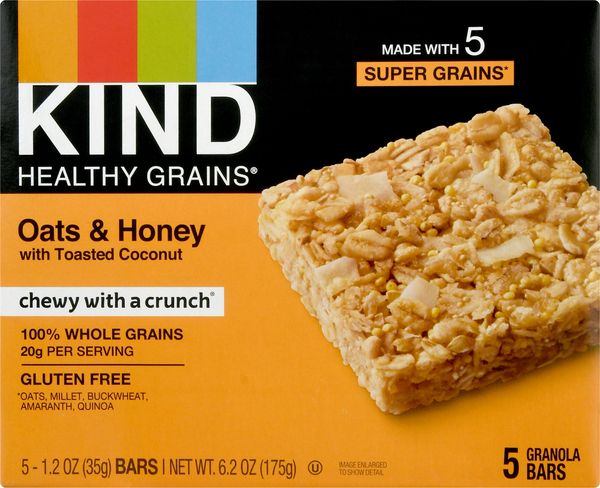 KIND Granola Bars, Oats & Honey with Toasted Coconut