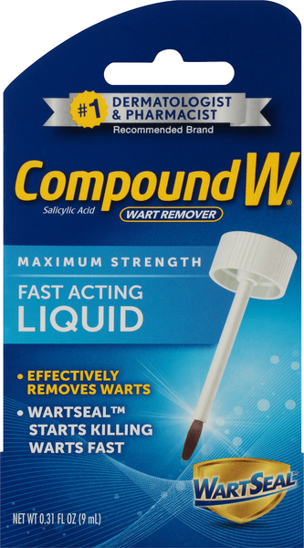 CompoundW Wart Remover, Maximum Strength, Fast-Acting Liquid