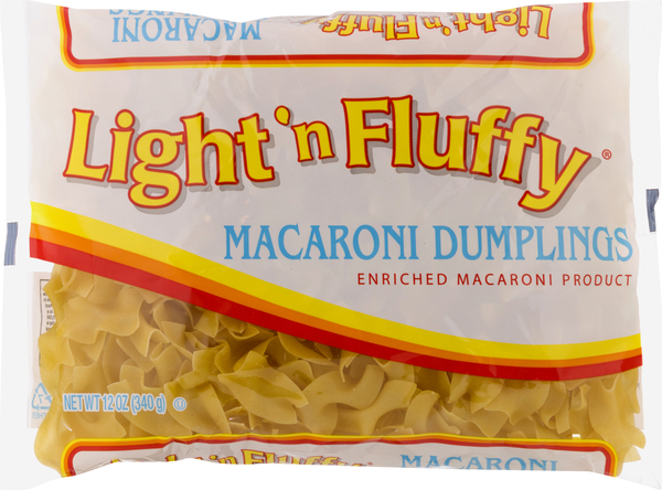 Light N Fluffy Macaroni Dumplings