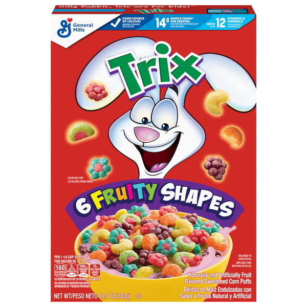 Trix Corn Puffs, 6 Fruity Shapes