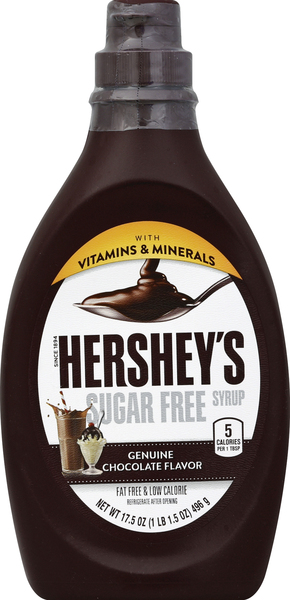 Hershey's Syrup, Sugar Free, Genuine Chocolate Flavor
