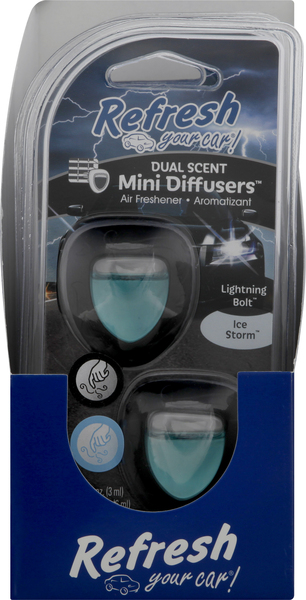 Refresh Your Car Diffusers, Dual Scent, Ice Storm, Mini