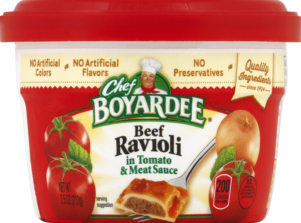 Chef Boyardee Beef Ravioli, in Tomato & Meat Sauce